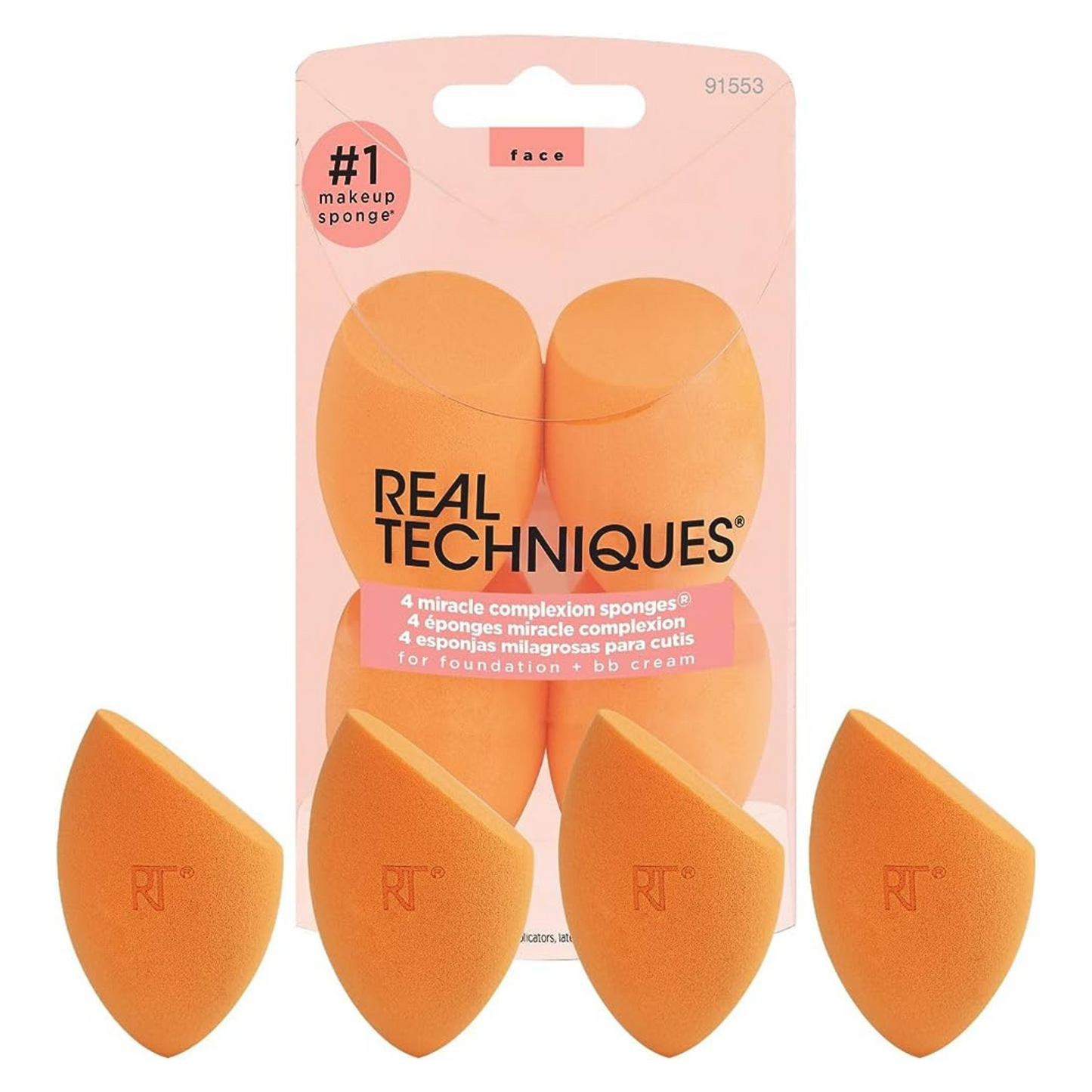 Set de Esponjas Miracle Complexion Sponge (4 Piezas) - Real Techniques