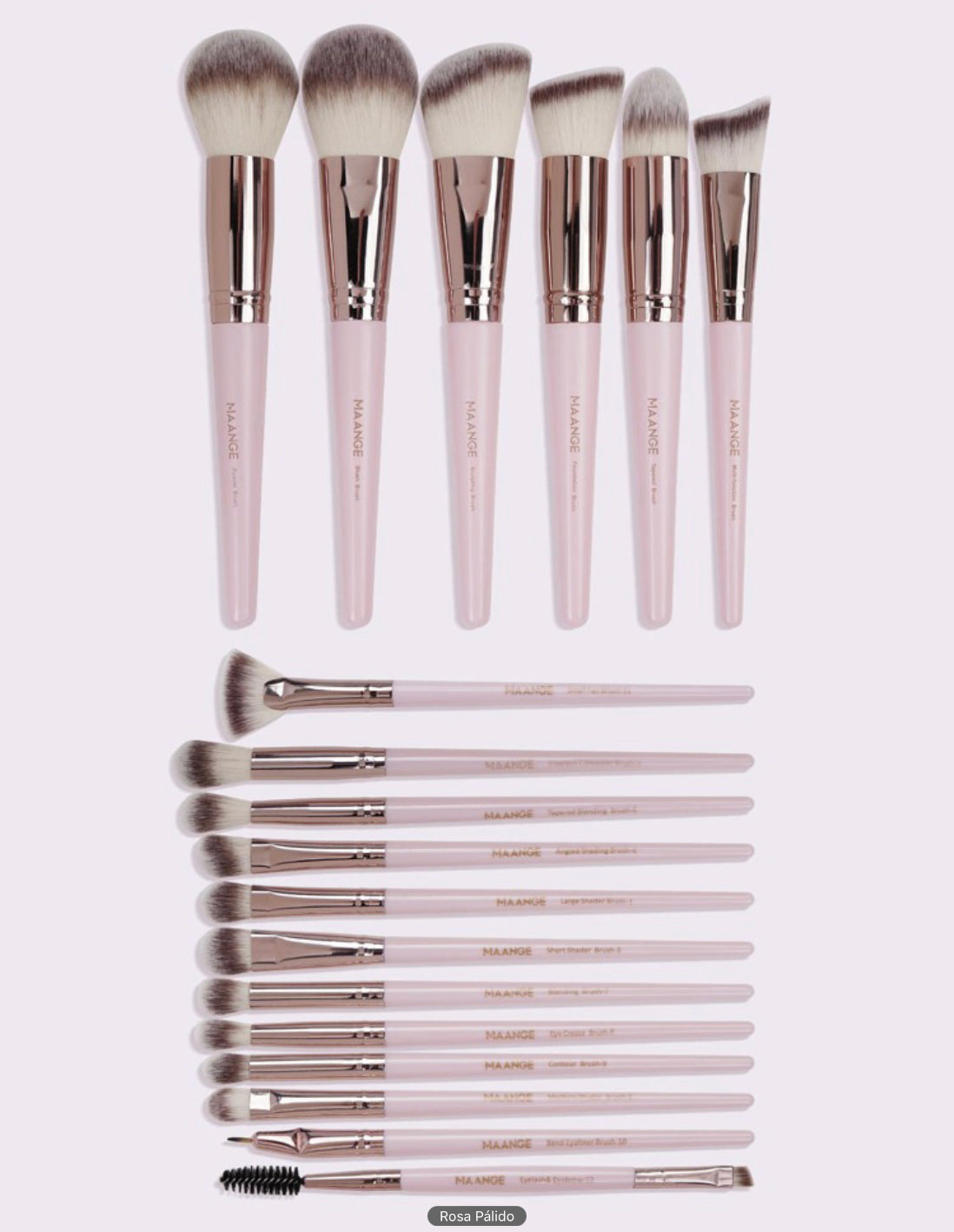 Set de 18 Brochas de Maquillaje