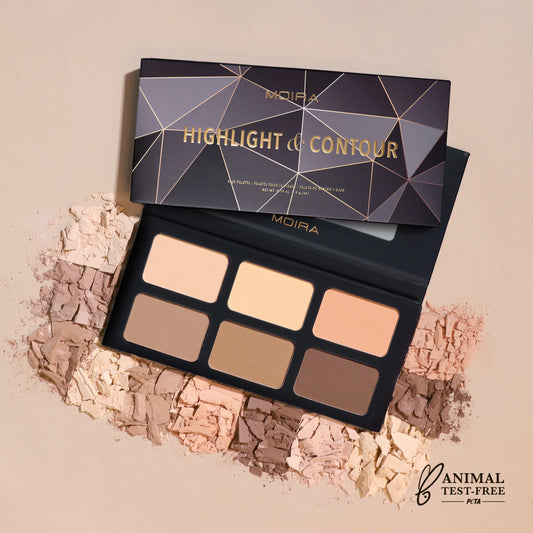 Paleta de Rostro Highlight & Contour Palette - Moira