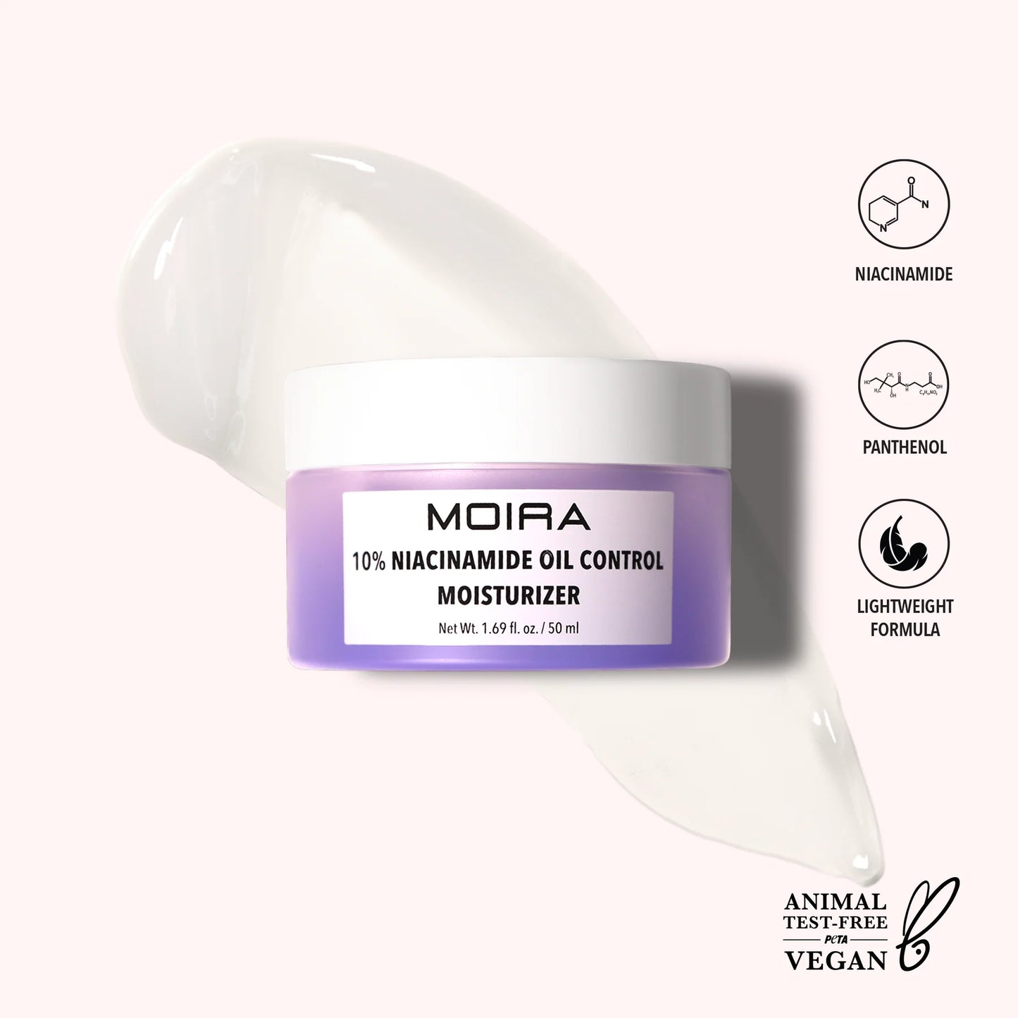 Moira - Crema Hidratante 10% Niacinamide Oil Control Moisturizer