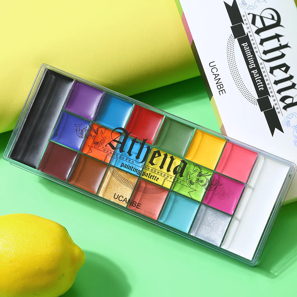 Paleta Face Body Paint Oil Palette Athena Painting Palette - Ucanbe