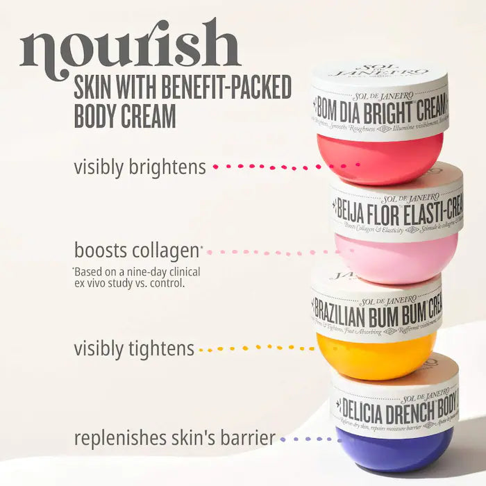 Sol de Janeiro- Bom Dia Bright™ Visibly Brightening and Smoothing Body Cream with Vitamin C**BAJO-PEDIDO**