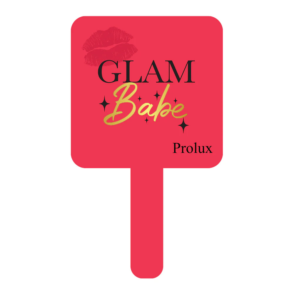 Espejo Glam Babe Hand Held Mirror Rojo  - Prolux