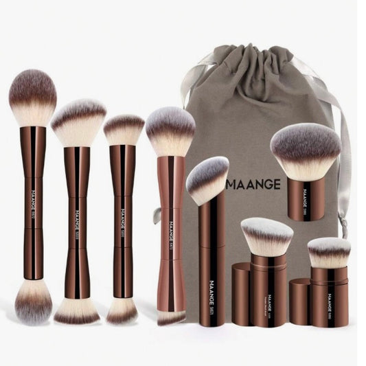 MAANGE - Set De Brochas Profesionales para el Rostro (8 PIEZAS)