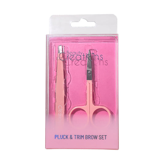 Kit de Pinza y Tijera para Cejas Pluck & Trim Brow Set - Beauty creations