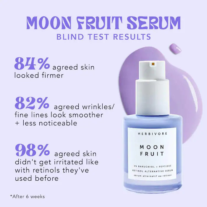 Herbivore Moon Fruit 1% Bakuchiol + Peptides Retinol Alternative Serum **BAJO-PEDIDO**