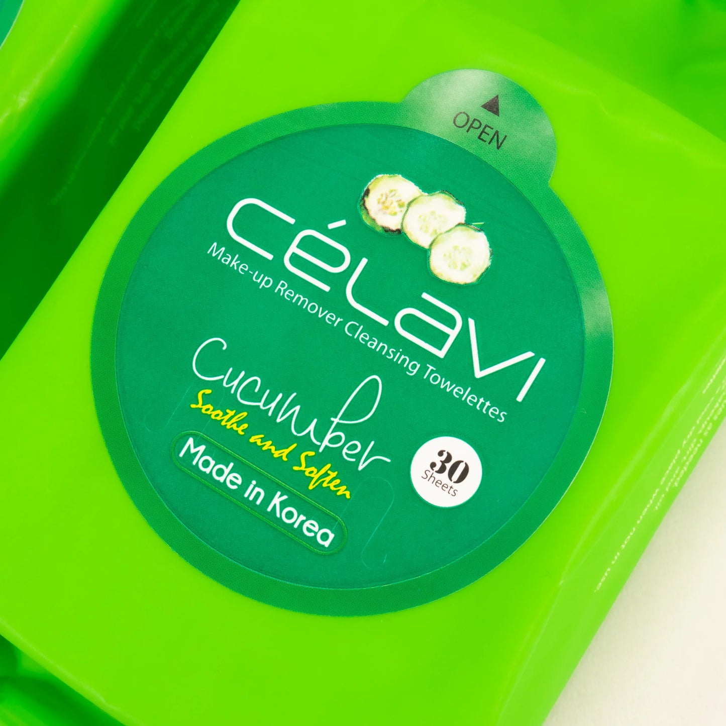 Celavi - Toallitas desmaquillantes Cucumber Cleansing Wipes