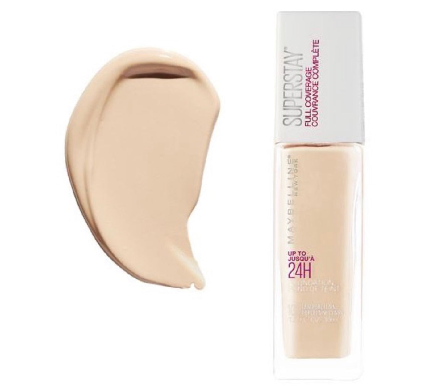 Base Super Stay 24H Full Coverage Liquid Foundation - Maybelline