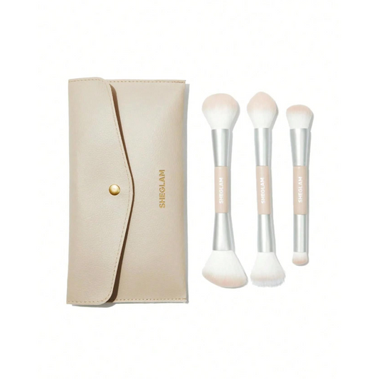 Set de Brohas Glam 101 Face Essentials Brush Set With Bag - Sheglam