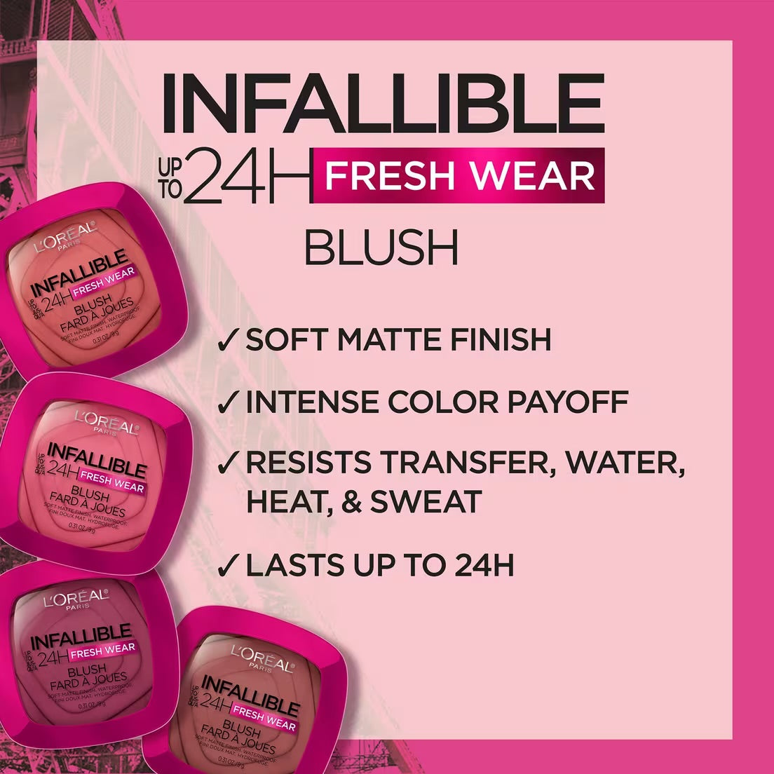 L'Oreal Paris - Rubor Infallible Up to 24H Fresh Wear Blush Powder