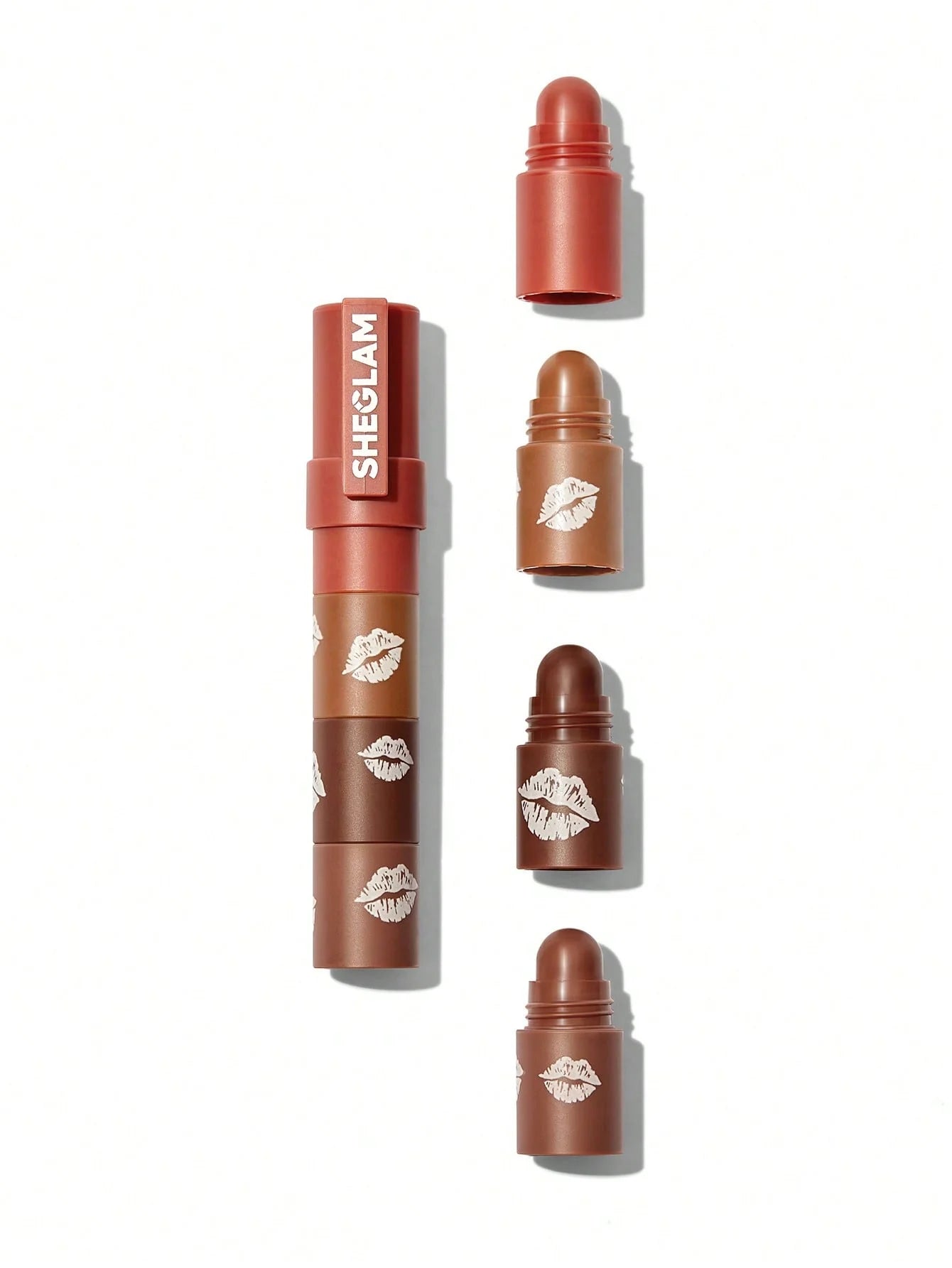 Trio de labios de Labios Mega Lip Stacks nude - Sheglam