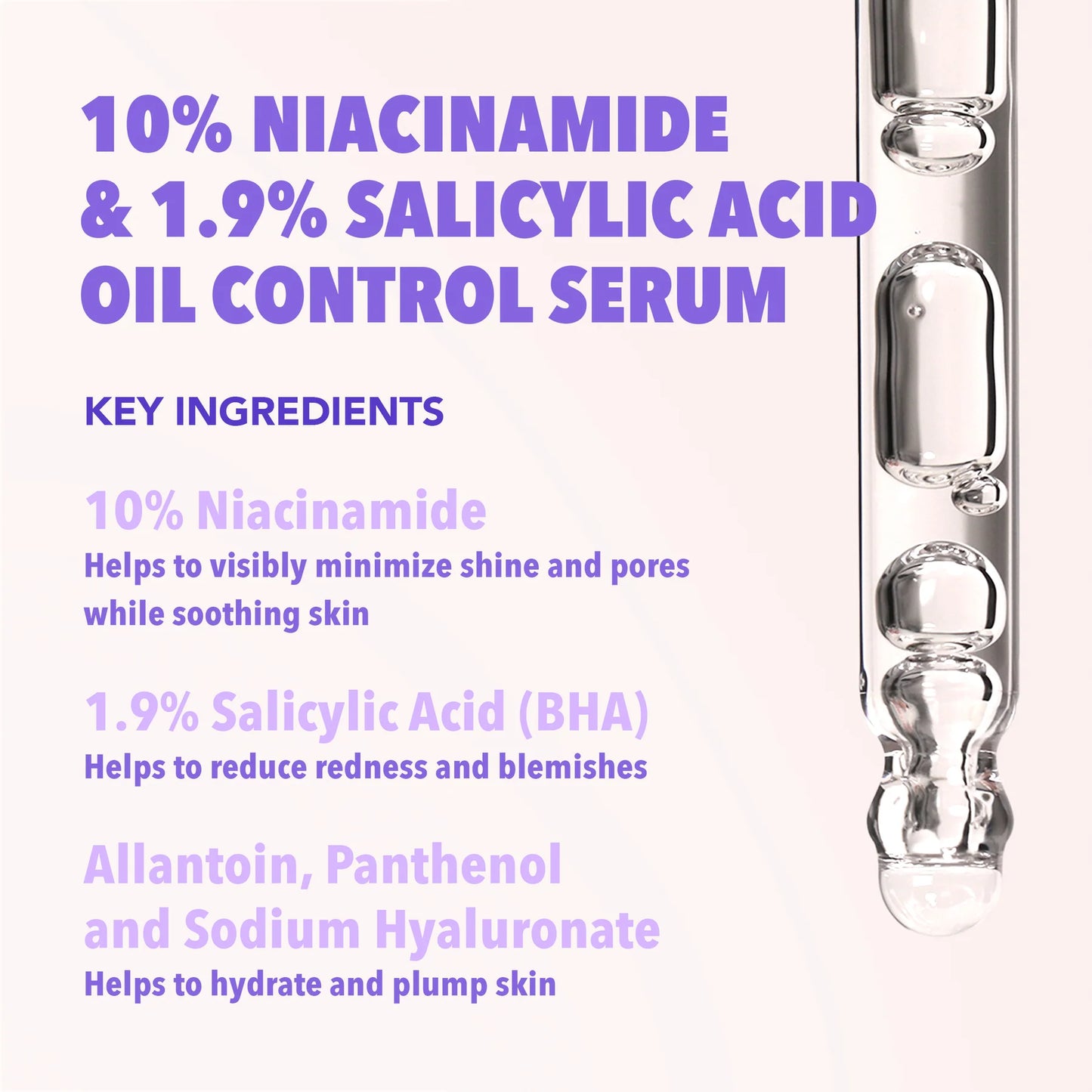 Moira - Suero 10% Niacinamide & 1.9% Salicylic Acid Oil Control Serum