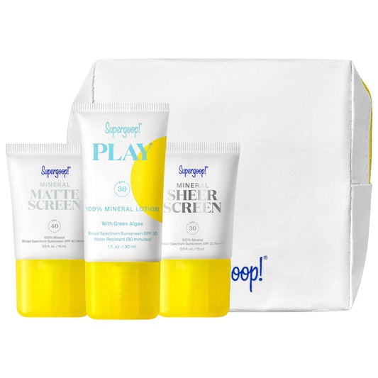 Supergoop! - 100% Mineral Sunscreen Starter Kit **BAJO-PEDIDO**