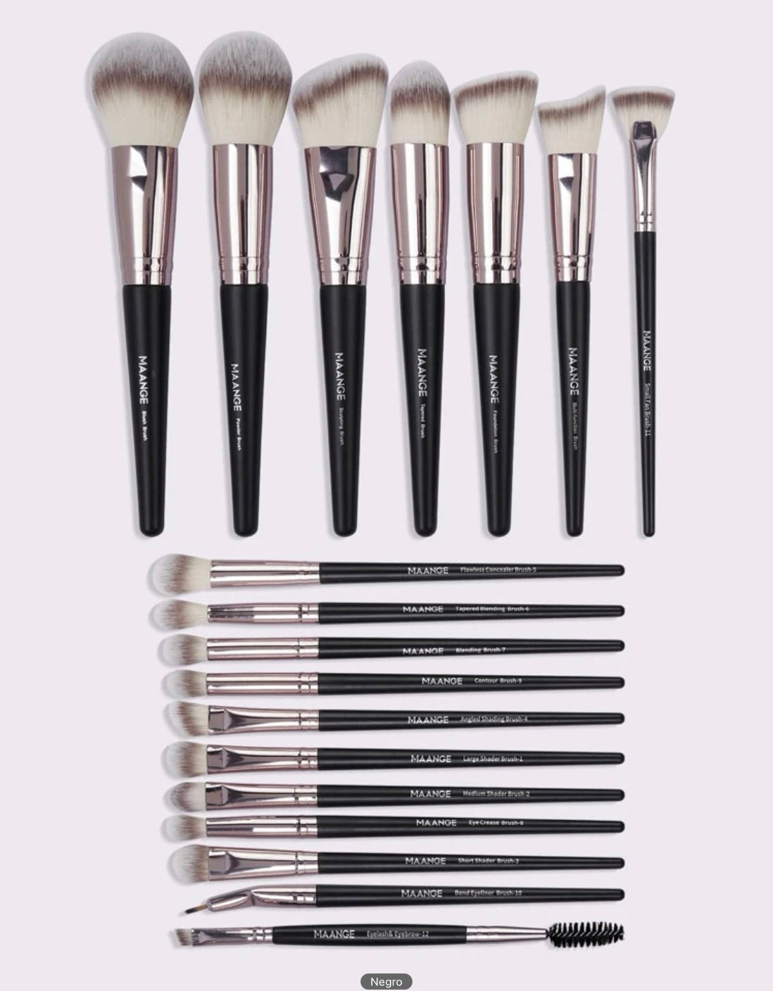 Set de 18 brochas de Maquillaje