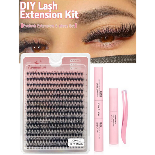 Kit de Extension de Pestañas Individuales Diy Lash