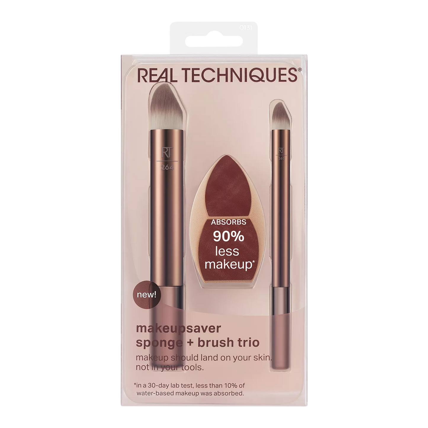 Real Techniques - Makeupsaver Blending Sponge + Makeup Brush Trio