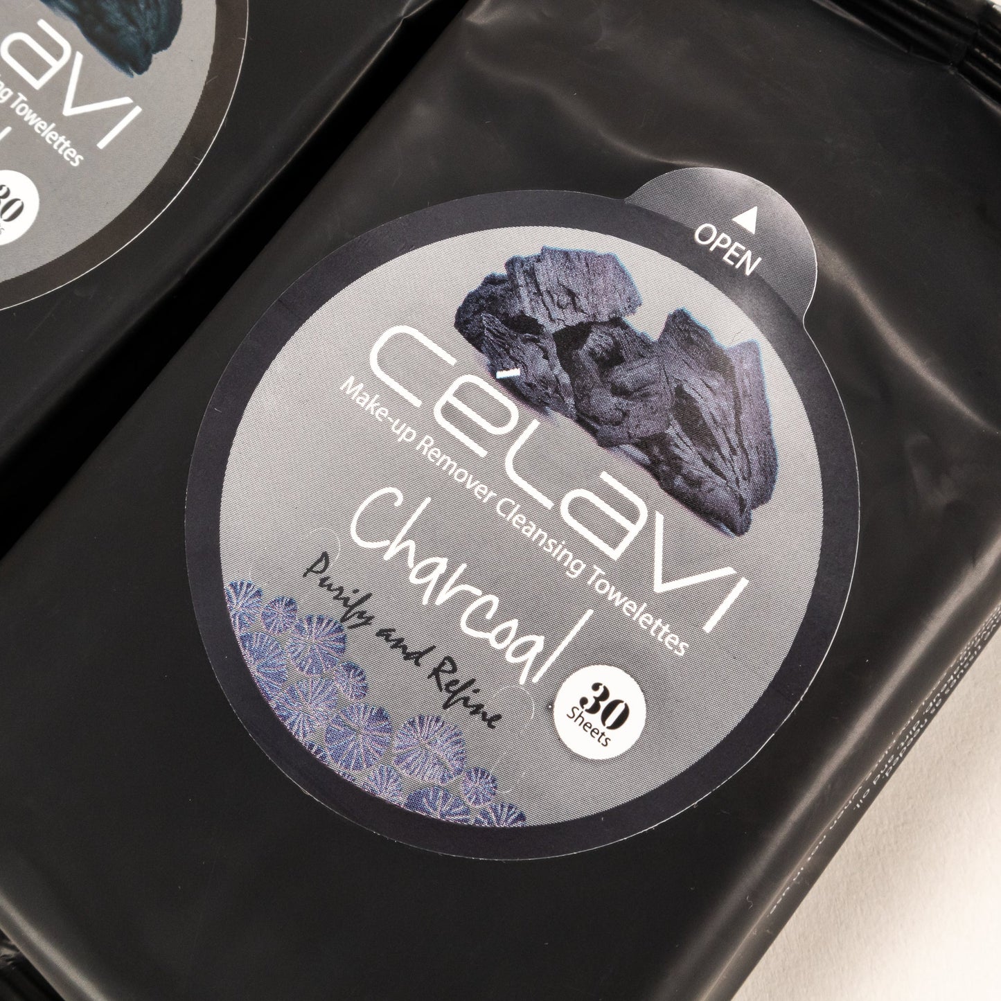 Celavi - Toallitas Desmaquillantes Charcoal Cleansing Wipes