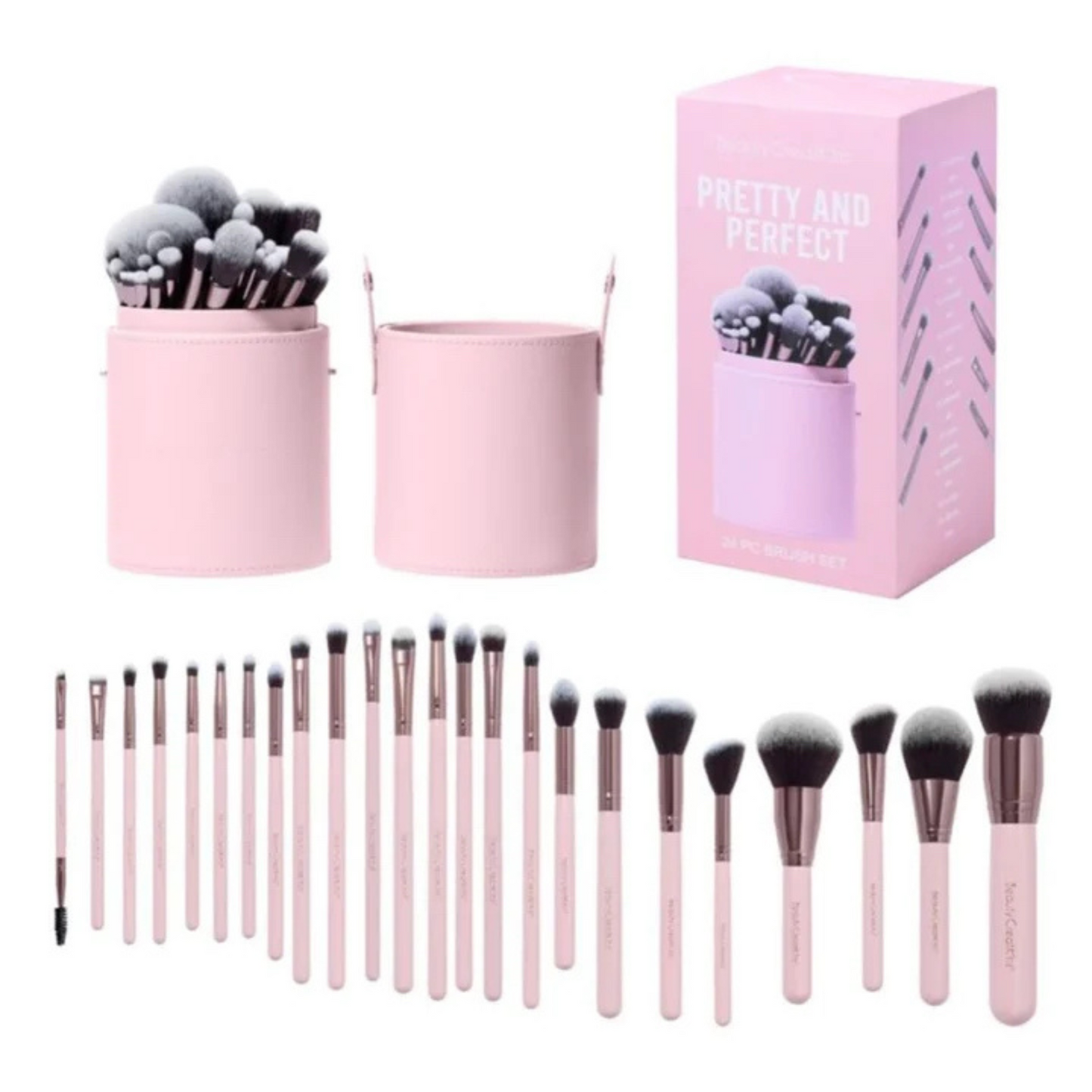 Beauty Creations - Set de Brochas Pretty And Perfect 24 PC Brush Set