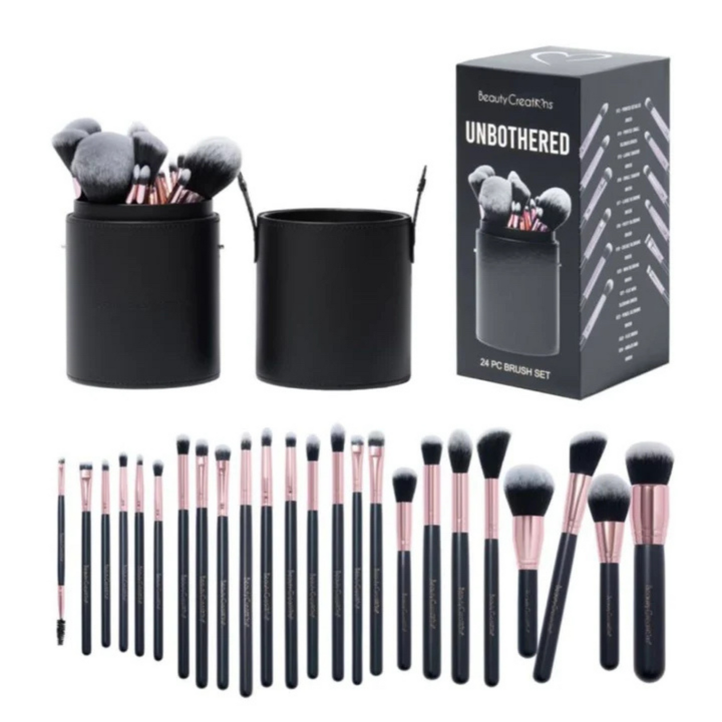 Beauty Creations - Set de Brochas Unbothered 24 PC Brush Set