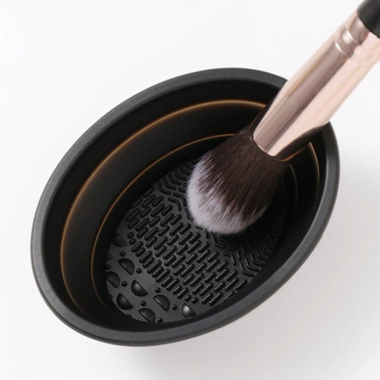 Shein - Almohadilla de Limpieza de Maquillaje Plegable de Silicona