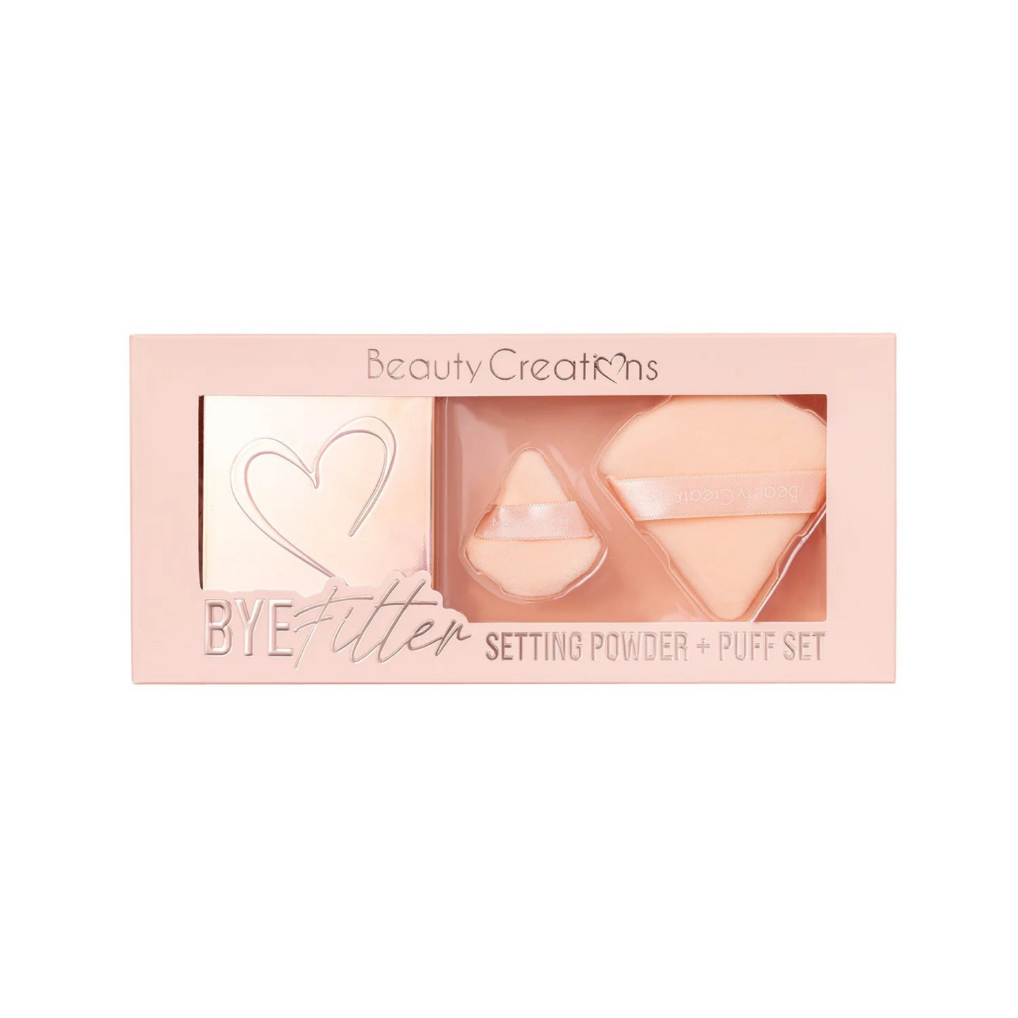 Beauty Creations - Bye Filter Setting Powder + Puff Set PINK CLOUD