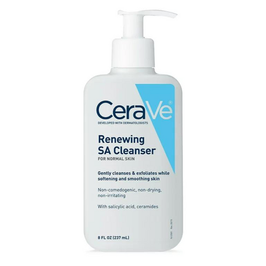 Cerave - Limpiador facial en Gel  Face Wash Salicylic Acid Cleanser with Hyaluronic Acid and Niacinamide