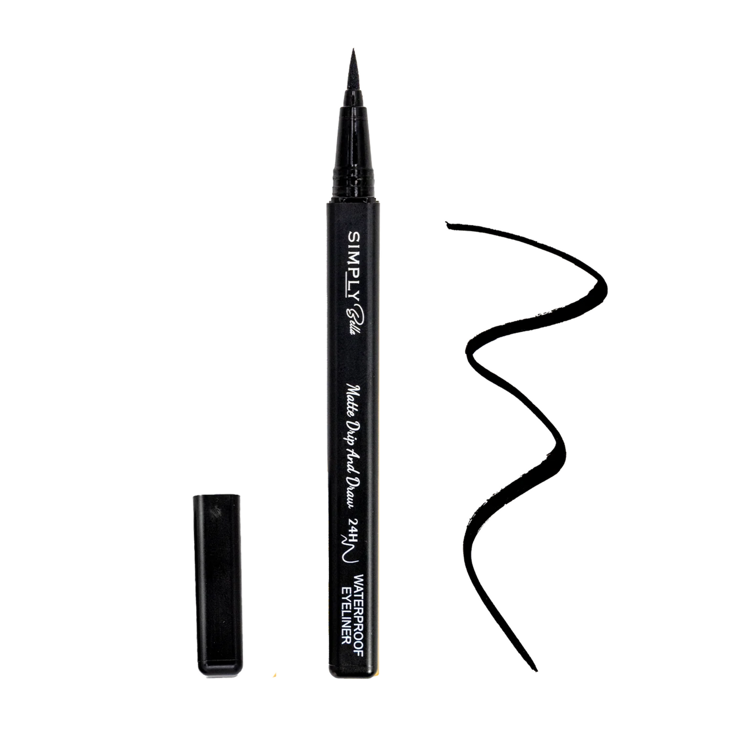 Simply Bella - Delineador Liquido Matte Drip And Draw 24h Waterproof Eyeliner