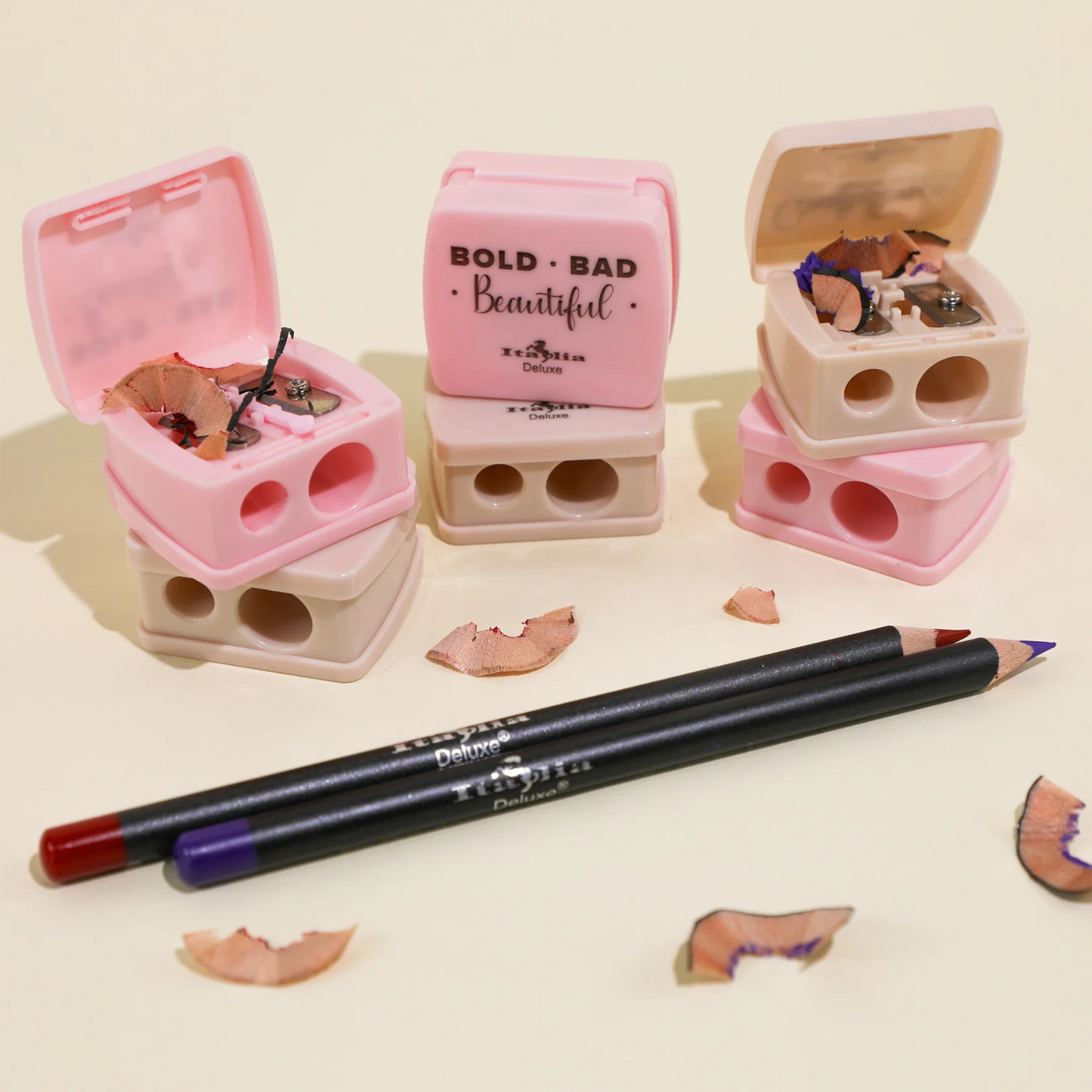 Italia Deluxe - Duo Eye & Lip Liner Pencil Sharpener