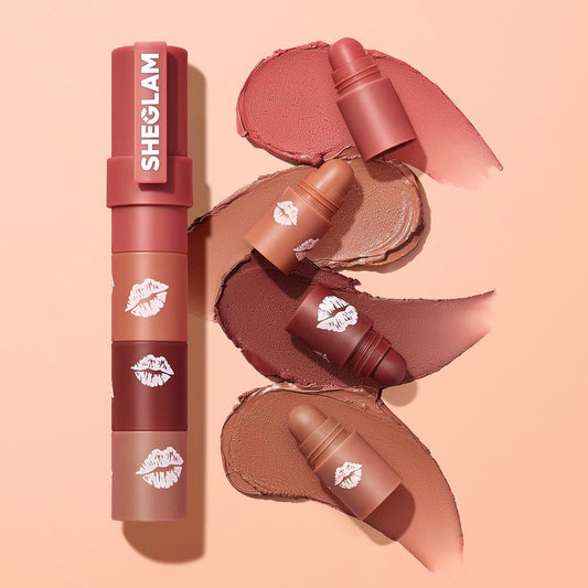 Trio de labios de Labios Mega Lip Stacks nude - Sheglam