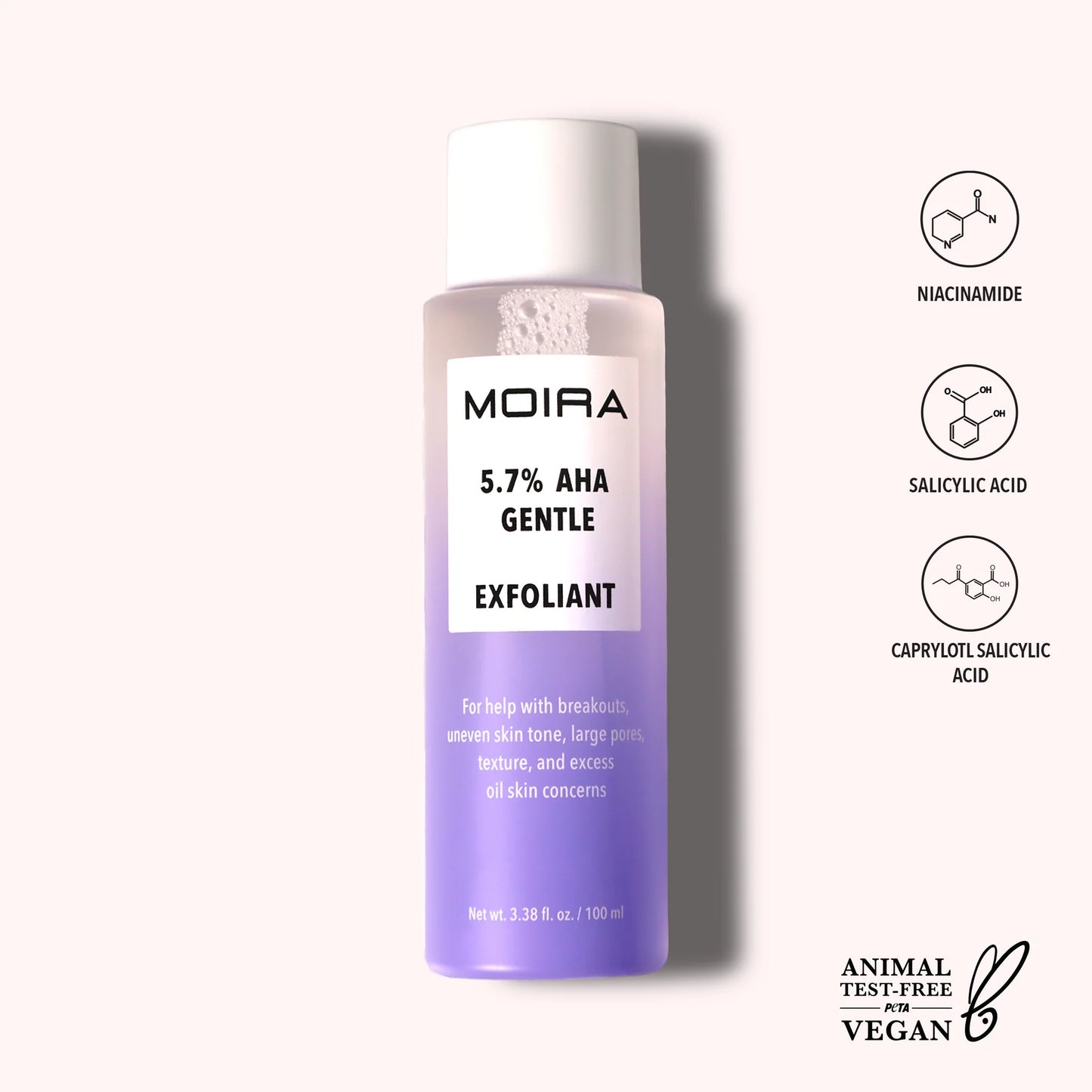 Moira- Exfoliante 5.7% AHA GENTLE EXFOLIANT