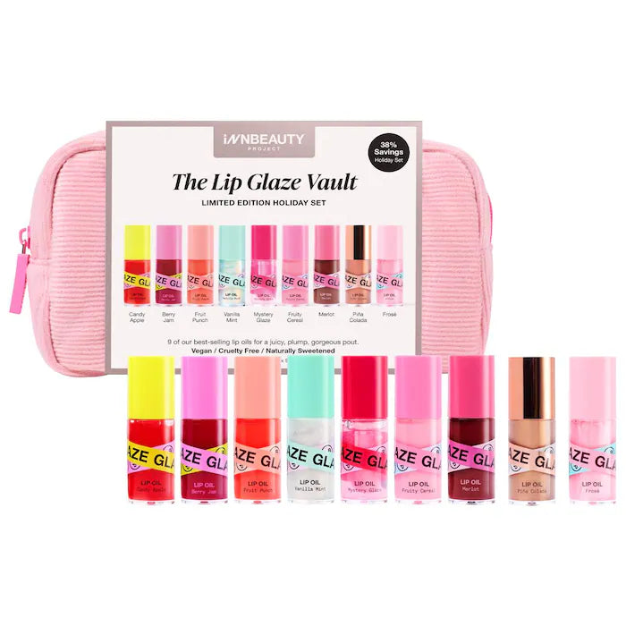 iNNBEAUTY PROJECT - The Lip Glaze Vault Limited Edition Holiday Value Set **BAJO-PEDIDO**