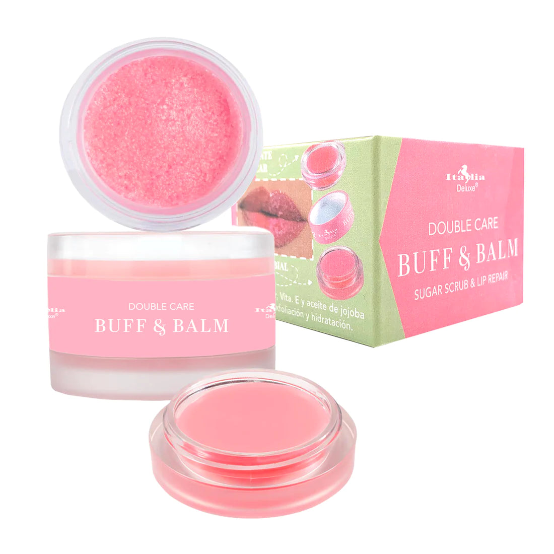 Balsamo Exfoliante Buff & Balm | Sugar Scrub & Lip Repair