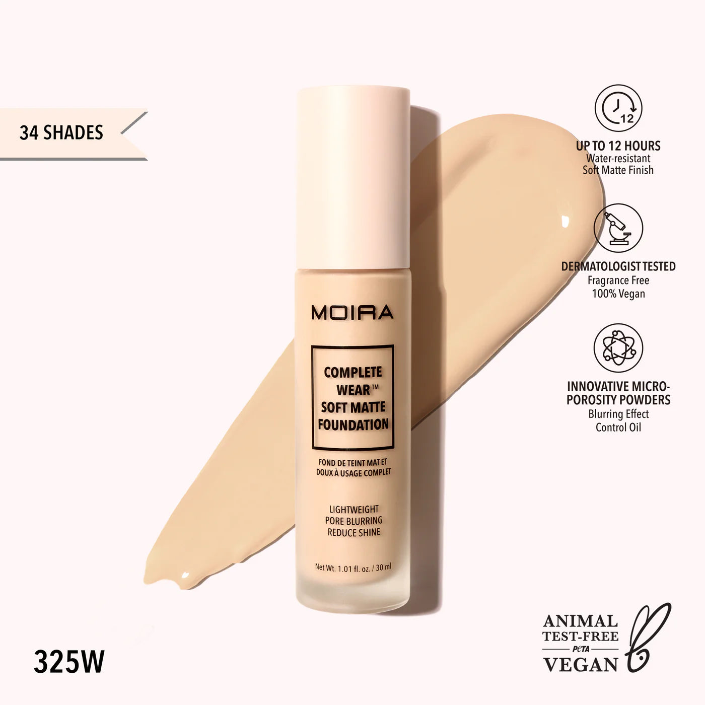 Base COMPLETE WEAR™ SOFT MATTE FOUNDATION - Moira