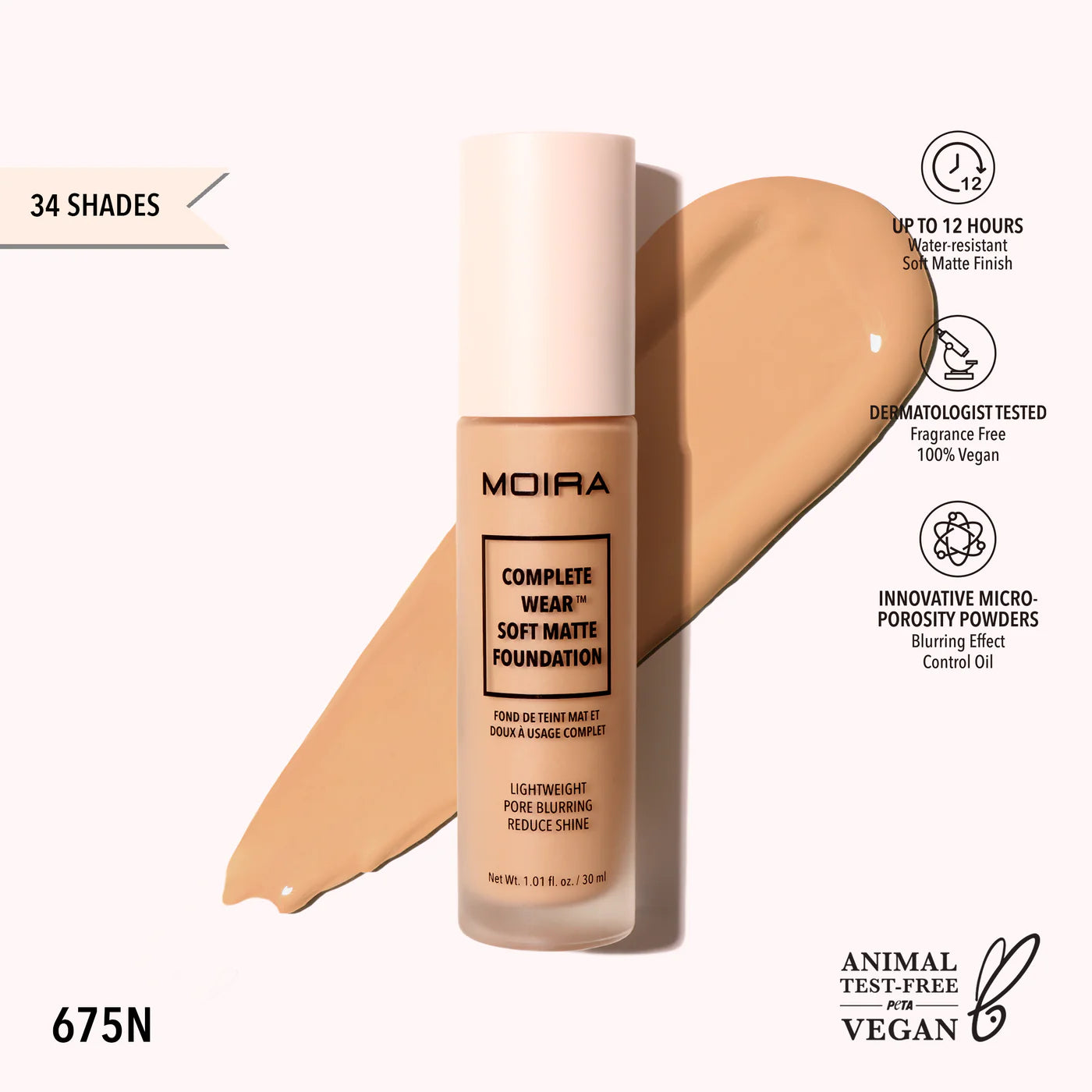 Base COMPLETE WEAR™ SOFT MATTE FOUNDATION - Moira