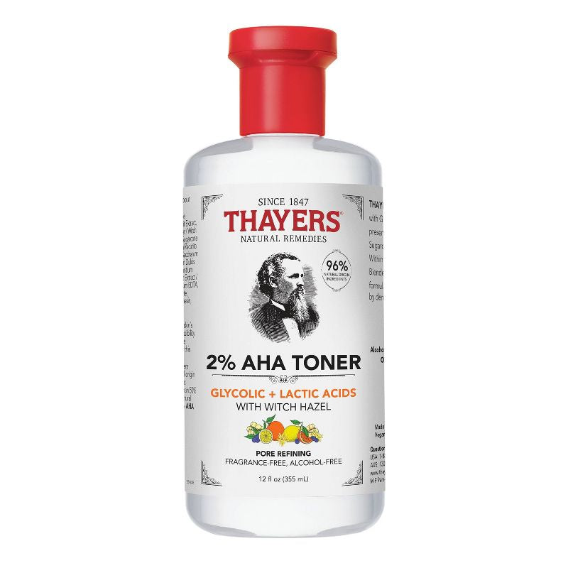 Tónico Thayers Natural Remedies 2% AHA Exfoliating Toner - 12 fl oz