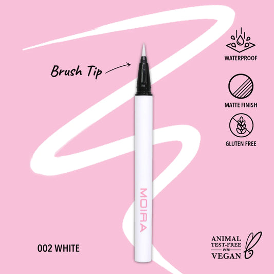 Precision Liquid Liner (002, White) - Moira