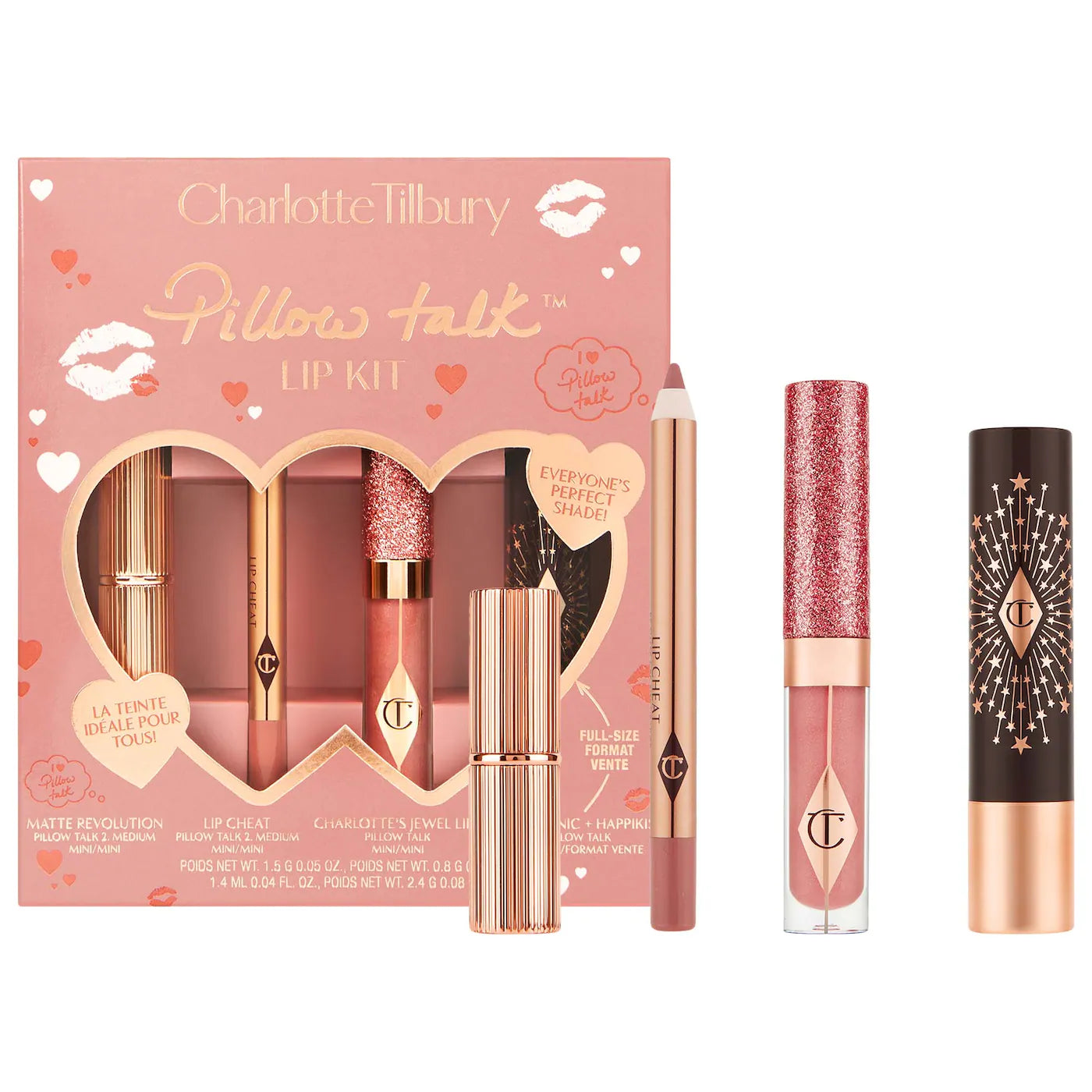 Charlotte Tilbury Pillow Talk Lip Wardrobe Set *BAJO PEDIDO*