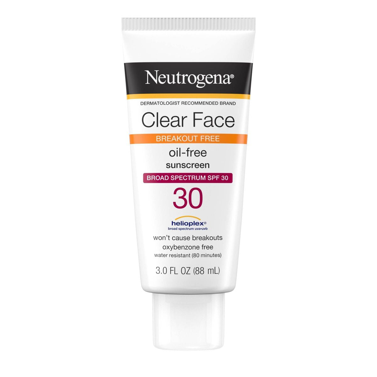 Neutrogena - Clear Face Liquid Sunscreen Oil Free Lotion SPF 30