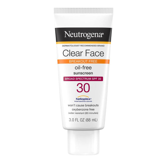 Neutrogena - Clear Face Liquid Sunscreen Oil Free Lotion SPF 30