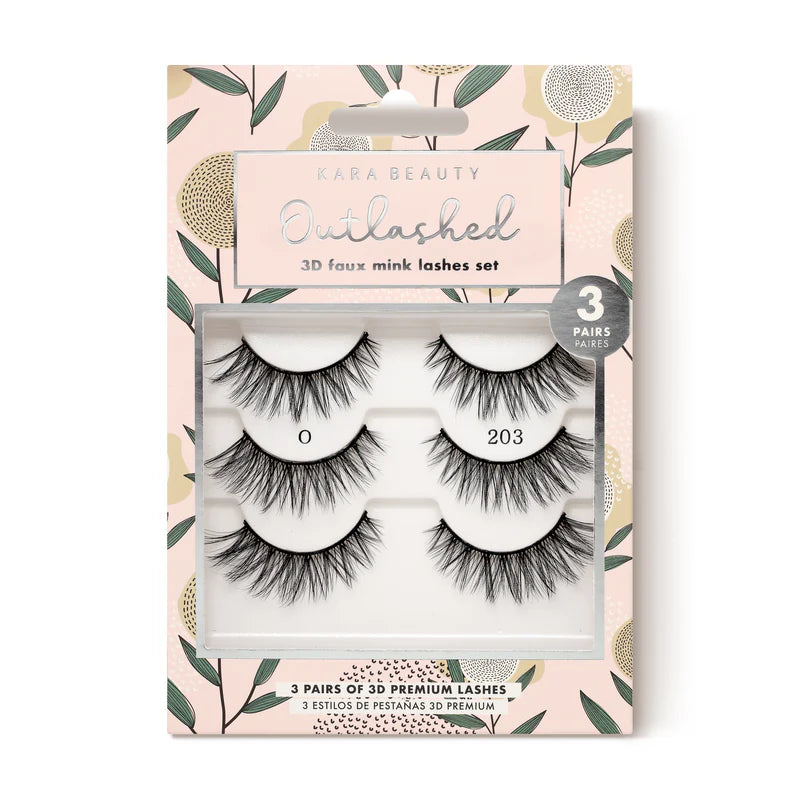 Kara Beauty - KL3203 OUTLASHED 3D Faux Mink Lashes 3 pc