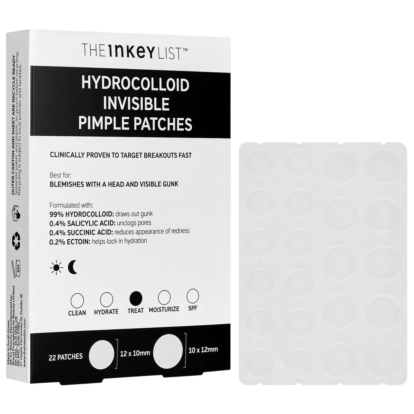 The Inkey List - Hydrocolloid Invisible Pimple Patches