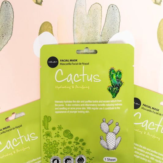 Mascarilla Facial Cactus Hydrating & Purifyng Face Mask - Celavi