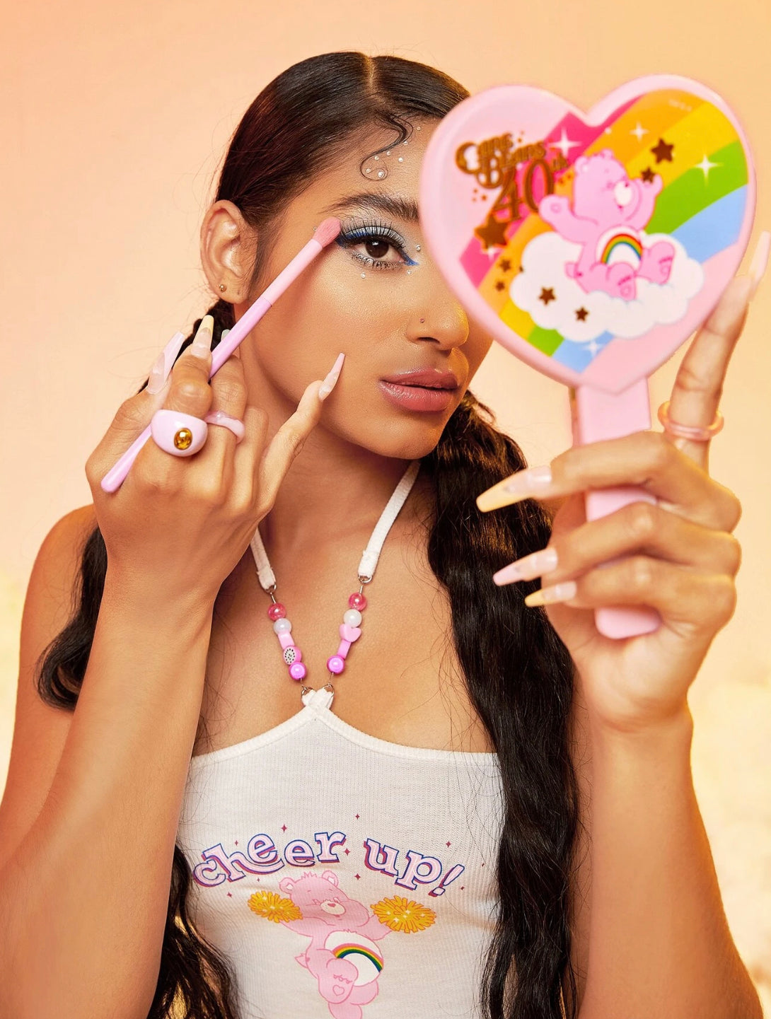 Espejo com Estampado de Ositos Cariñositos SHEIN X Care Bears