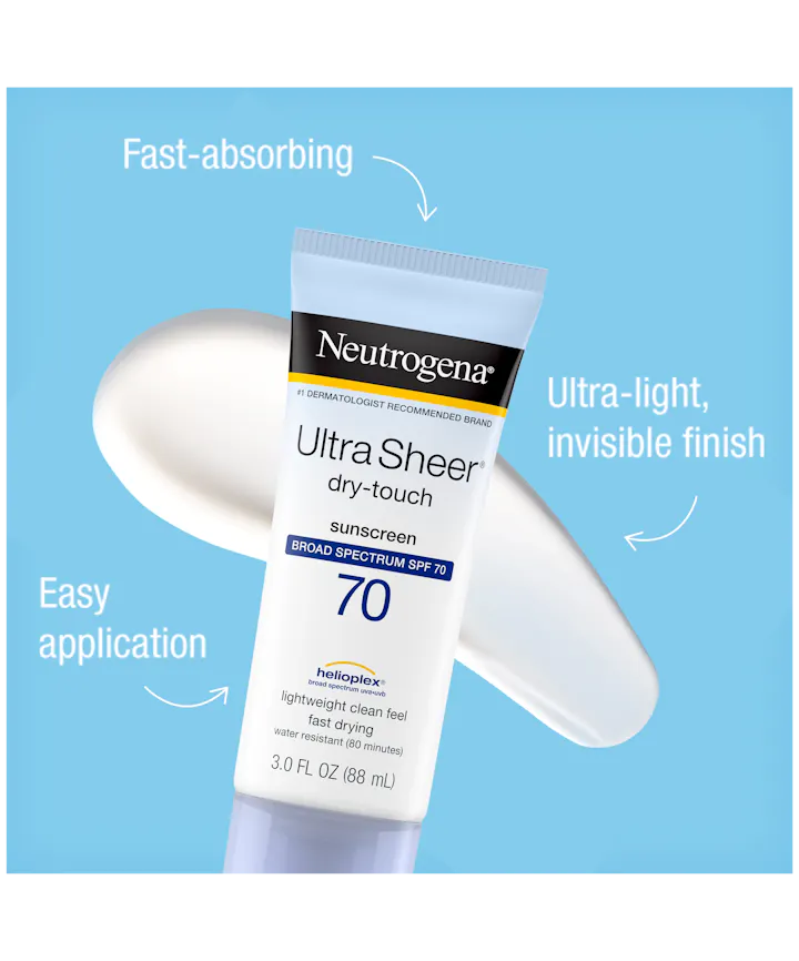 Ultra Sheer Dry-Touch Oxybenzone-Free Sunscreen Lotion Broad Spectrum SPF 70 - Neutrogena