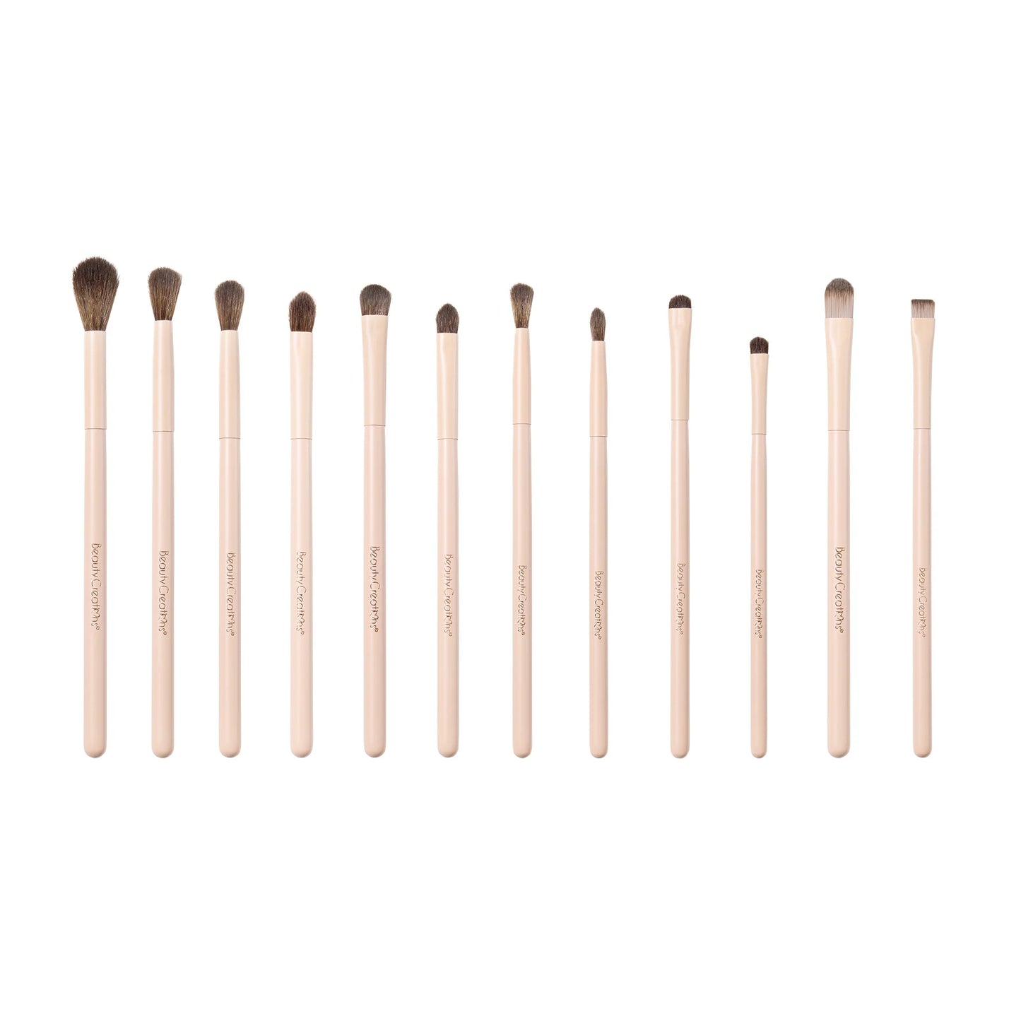 Beauty Creations - Set de Brochas para Ojos Nude X 12pc brush set