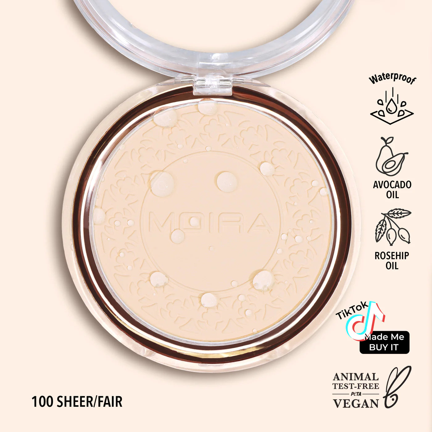 Moira - Polvo Compacto Soft Focus Waterproof Setting Powder