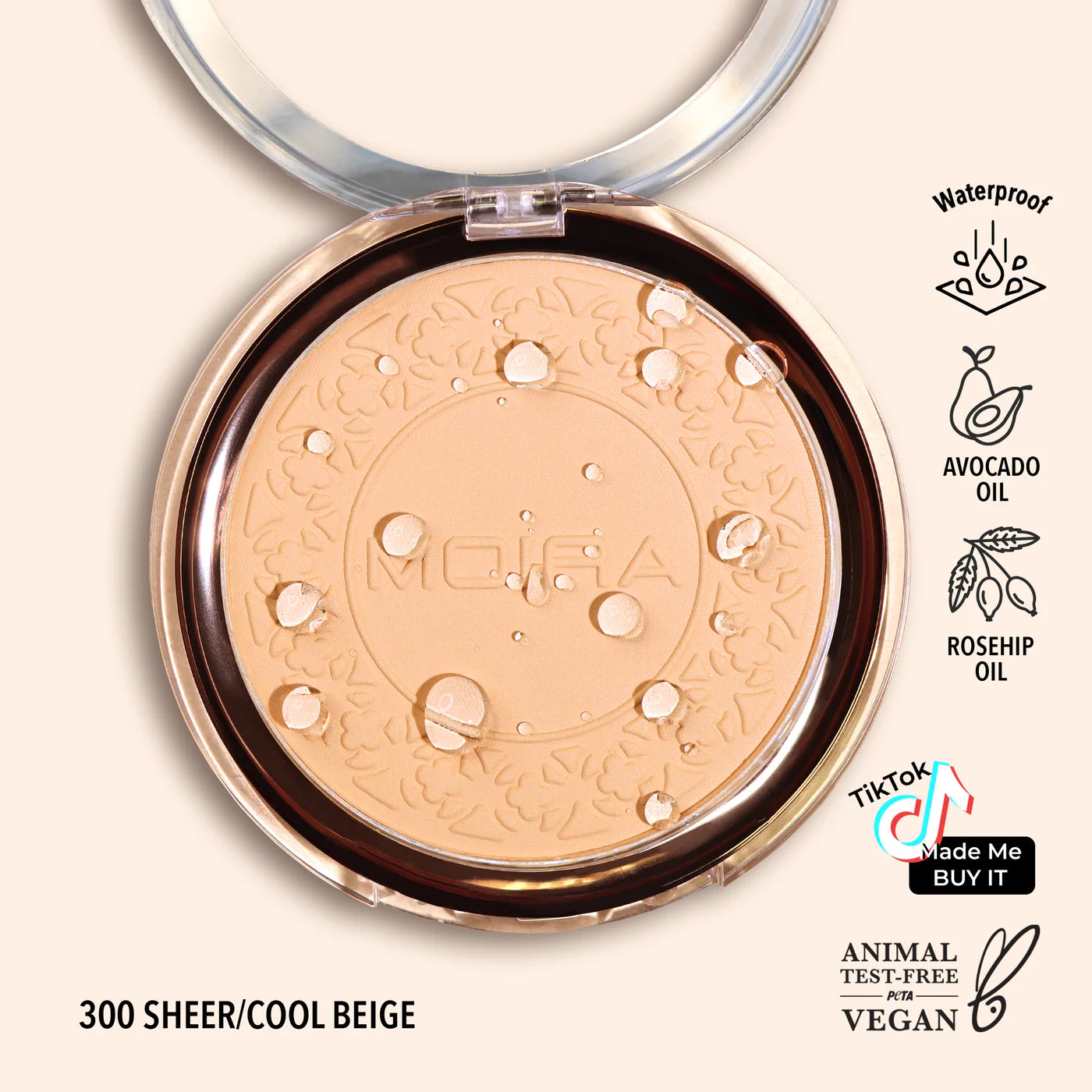 Moira - Polvo Compacto Soft Focus Waterproof Setting Powder