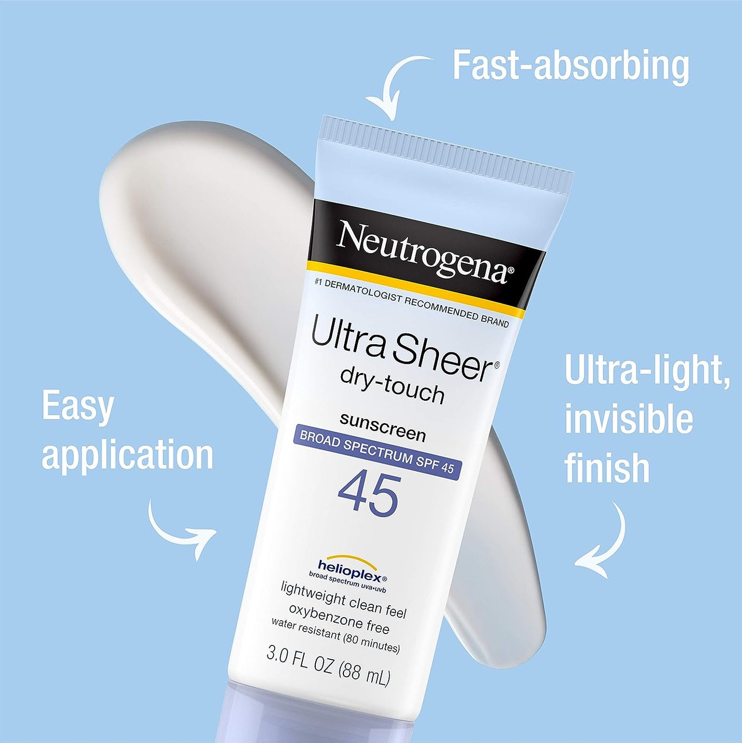 Protector Solar Ultra Sheer Dry-Touch Sunscreen Broad Spectrum SPF 45 - Neutrogena