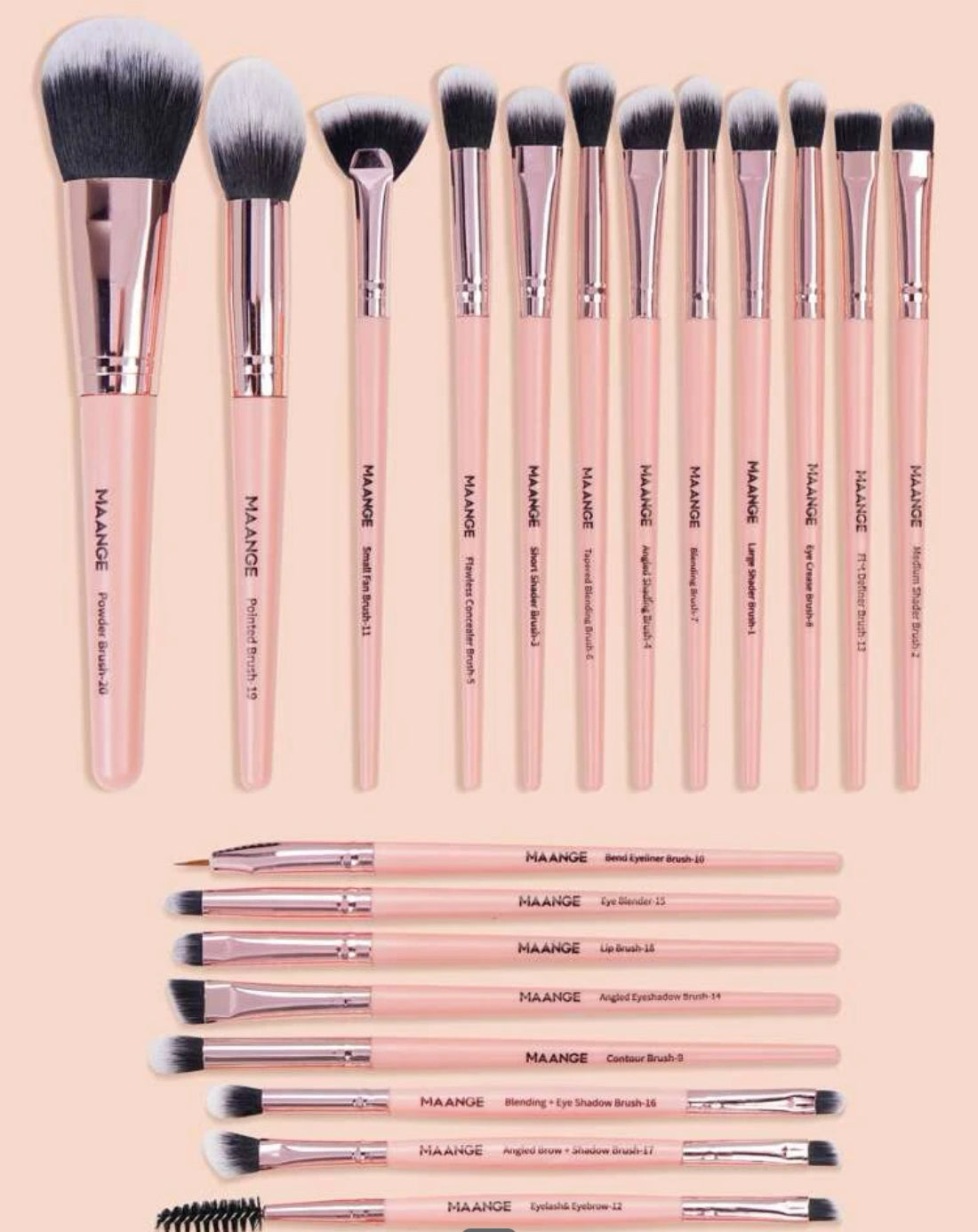 Shein - Set de 20 Brochas para Maquillaje