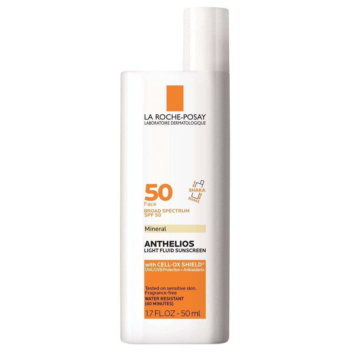 La Roche Posay - Anthelios Ultra-Light Fluid Mineral Face Sunscreen with Zinc Oxide – SPF 50